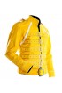 Concert Yellow Freddie Mercury Military Motorcycle Leather Jacket